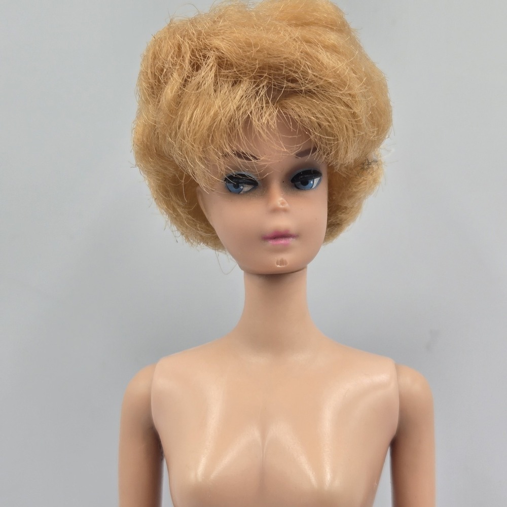 Vintage Midge White Ginger Bubble Cut Barbie Doll Japan Foot Face Damage